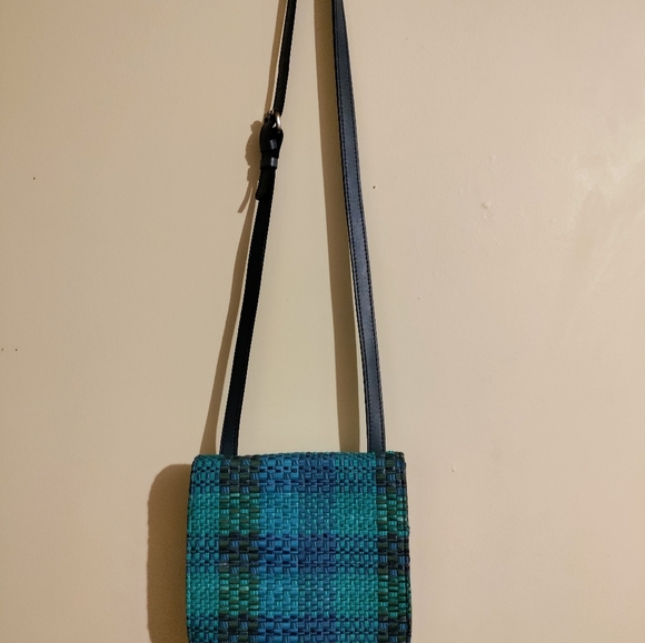 Patricia Nash Grenada ribbons & raffia crossbody - Picture 1 of 9